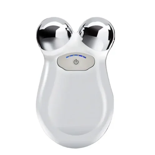 Close-up of the Y-shaped head on the SkinLift Pro microcurrent massager.