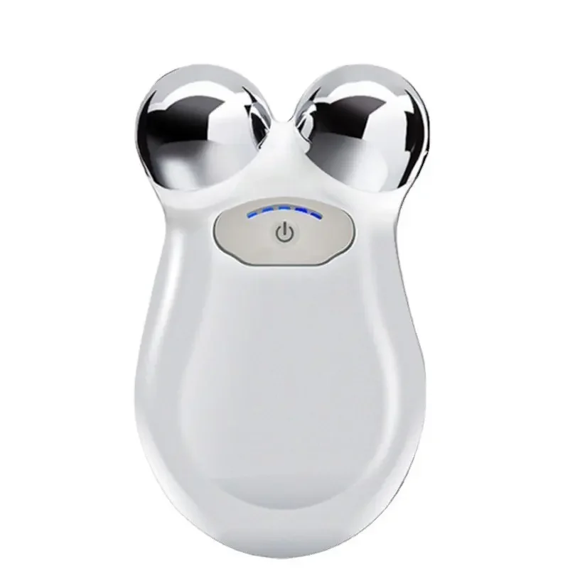 Close-up of the Y-shaped head on the SkinLift Pro microcurrent massager.